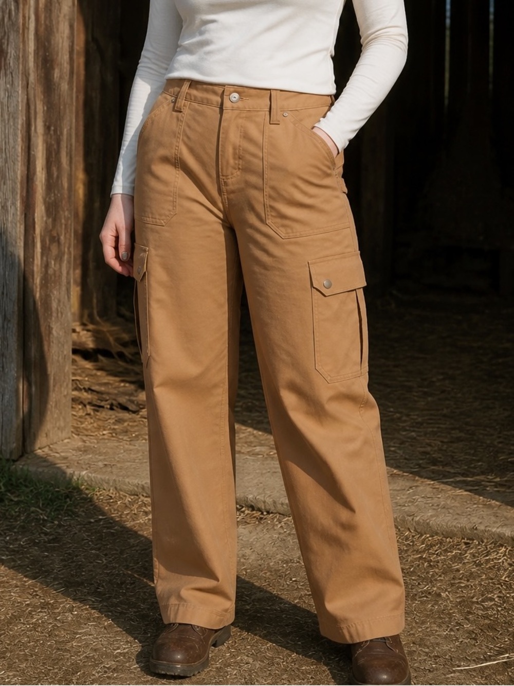 DuluthFlex - Fire Hose Curvesetter Cotton Relaxed Leg Cargo Pants - 18 x 31